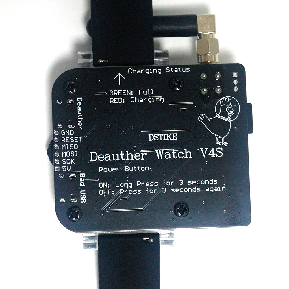 DSTIKE D&B Watch (V4) Deauther & Bad USB Watch Amazing Deauther Watch V4  ty23