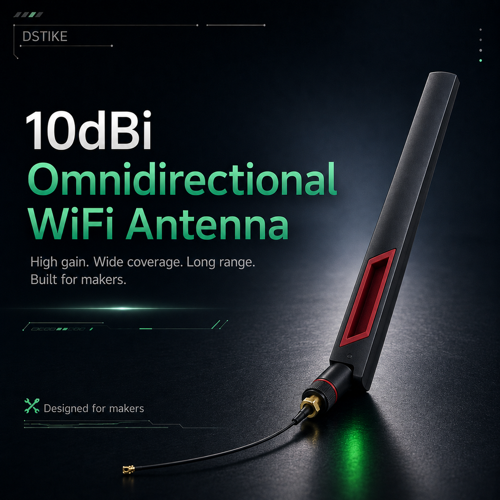 DSTIKE 10dBi Ĉiudirekta WiFi Anteno