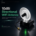 DSTIKE 10 dBi Directional Wi-Fi Antenna - 2.4 GHz, U.FL/IPEX