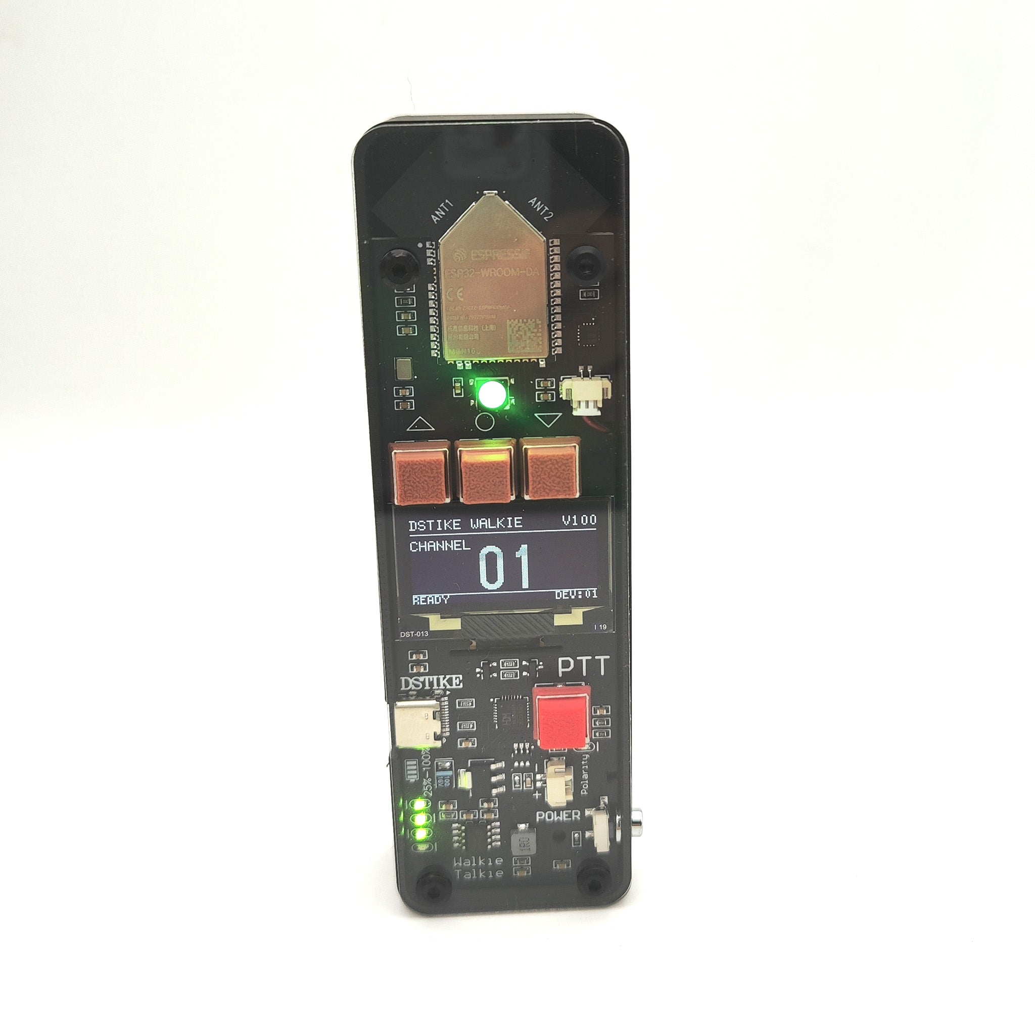 DSTIKE ESP32 Walkie Talkie - Open-Source ESP-NOW Voice Communication Device for Makers