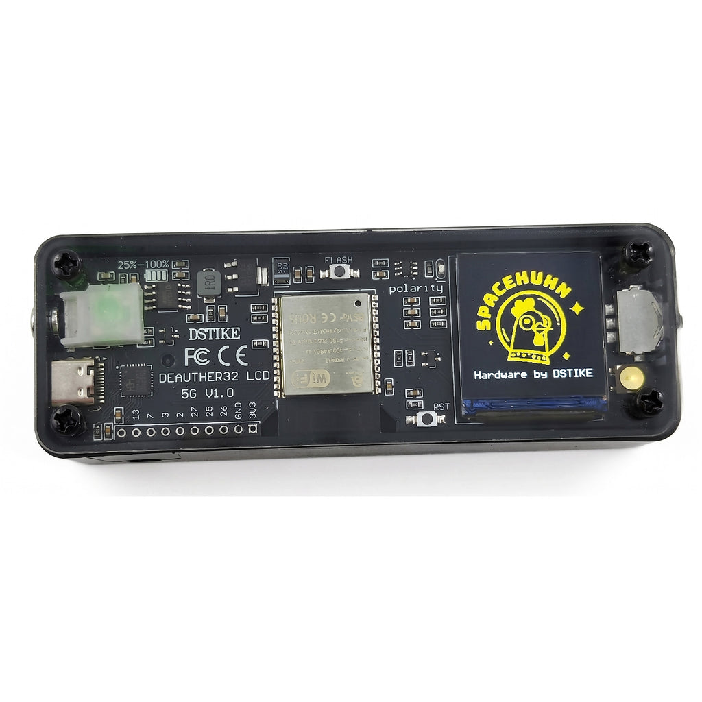 Deauther 32 LCD Kit - ESP32-C5 5GHz Wi-Fi Security Auditor