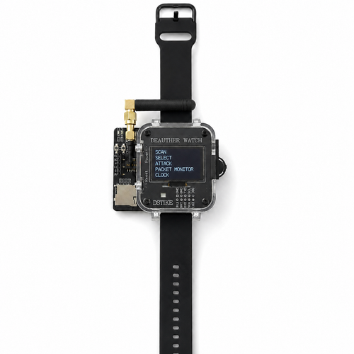 DSTIKE Deauther Watch Z II - Wi-Fi Testing & USB Keyboard Automation