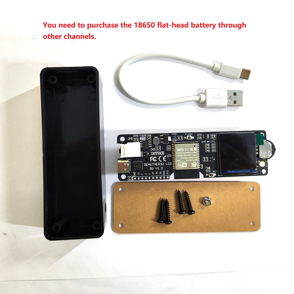 Deauther 32 LCD Kit - ESP32-C5 5GHz Wi-Fi Security Auditor