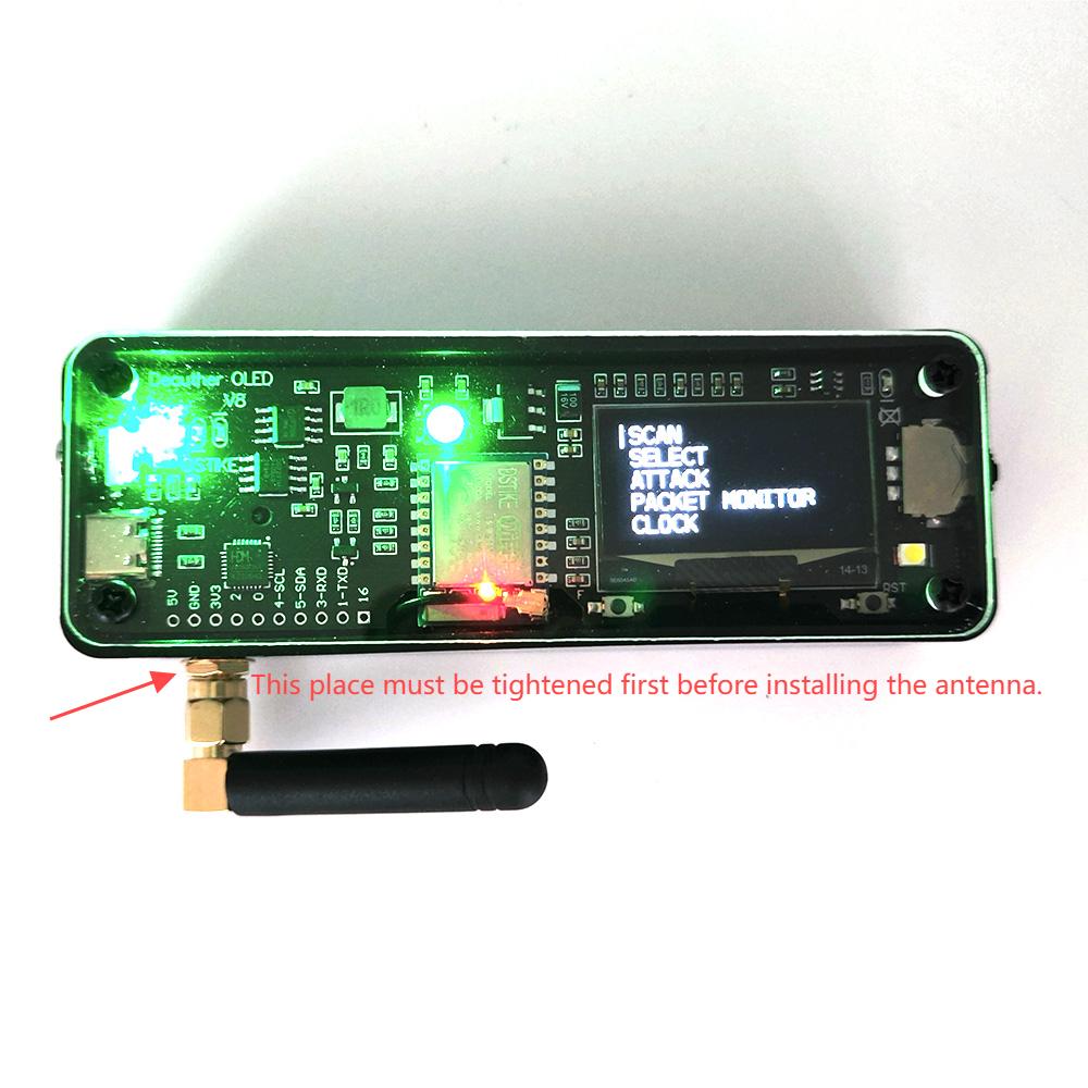 DSTIKE Deauther OLED V8 Kit | ESP8266 Board with RTC