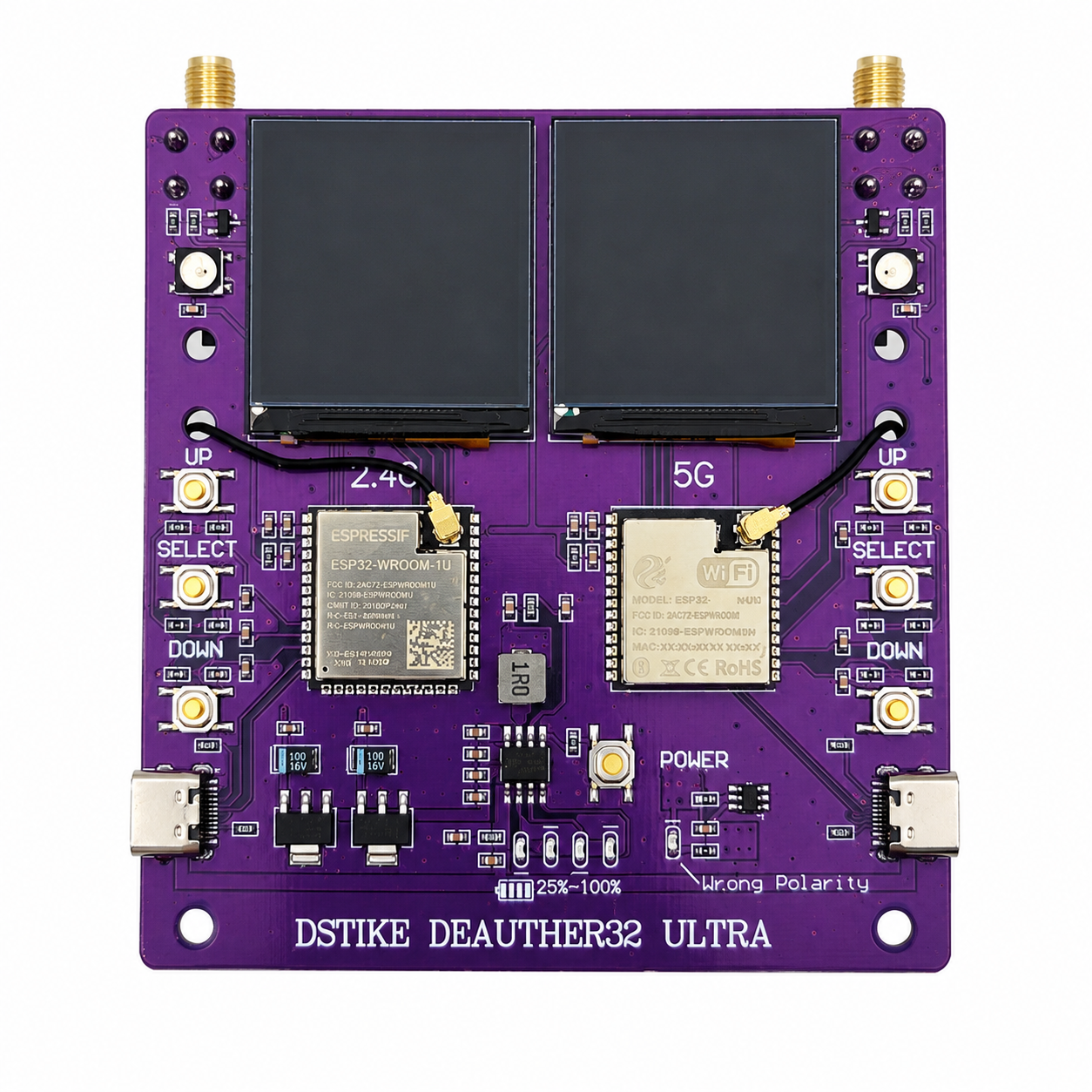 DSTIKE Deauther32 Ultra — ESP32-S3 + ESP32-C5