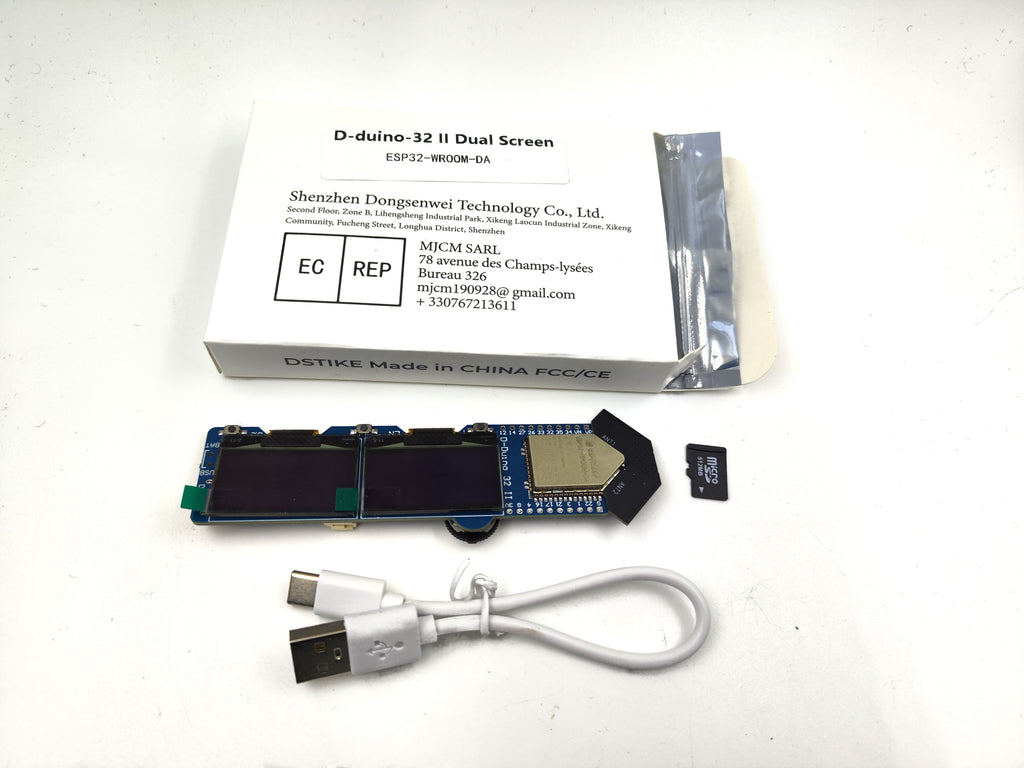 DSTIKE D-duino-32 II Dual Screen ESP32-WROOM-DA