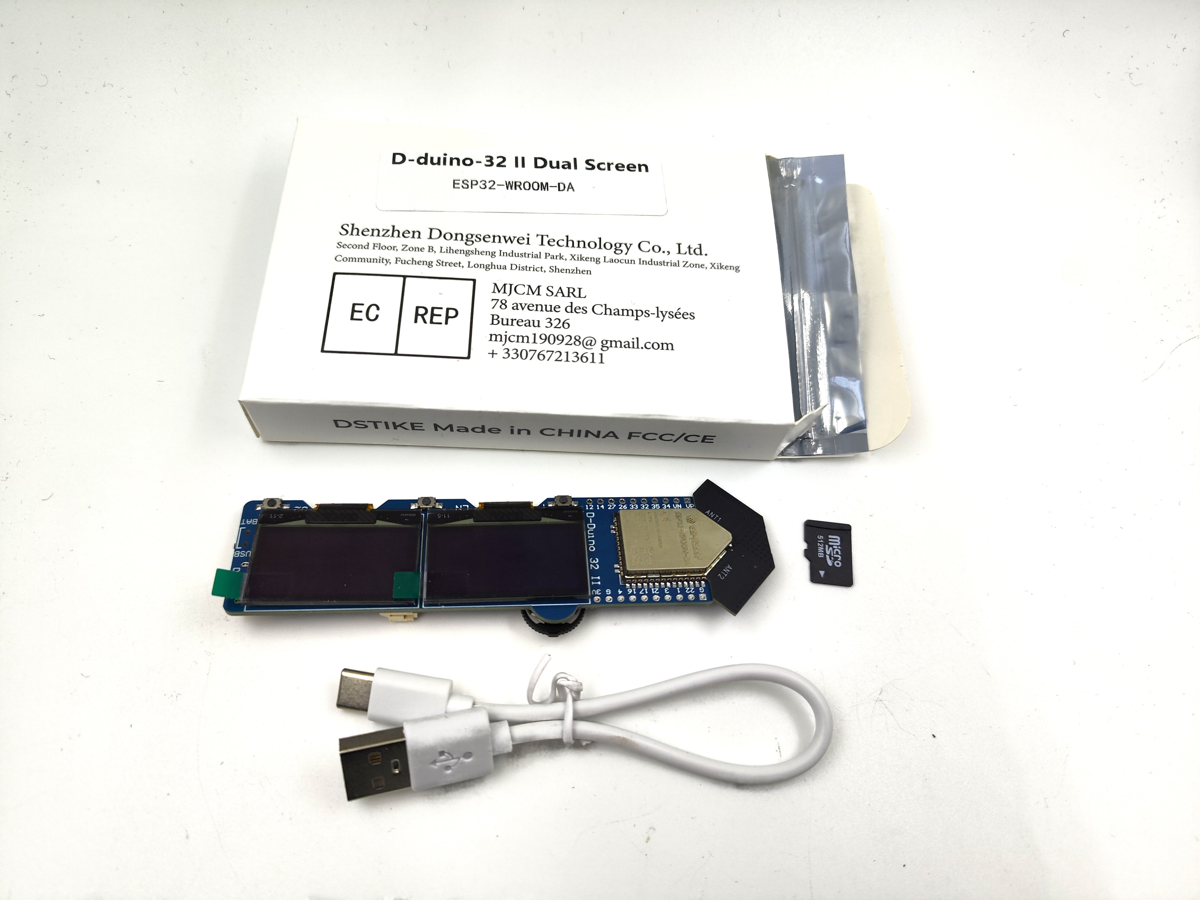 DSTIKE D-duino-32 II Dual Screen ESP32-WROOM-DA