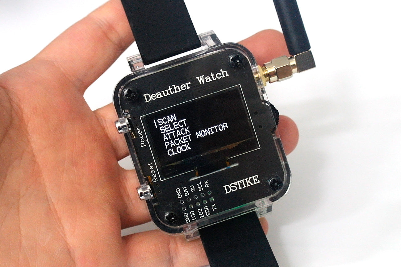 DSTIKE Watch V4 D&B Watch WiFi Deauther & Bad USB Watch ESP8266  Programmable