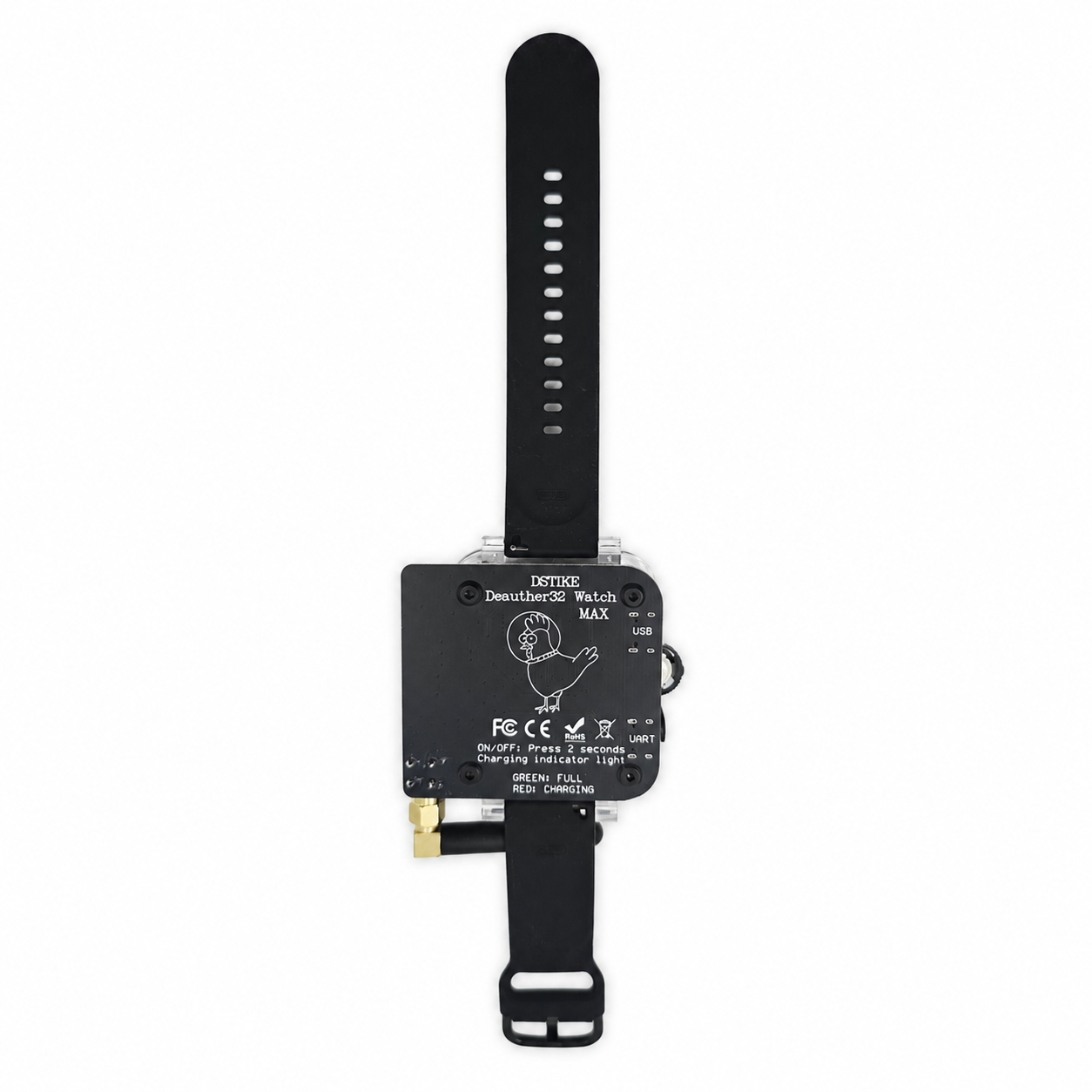 DSTIKE Deauther32 Watch MAX — ESP32-C5 Dual-Band Watch