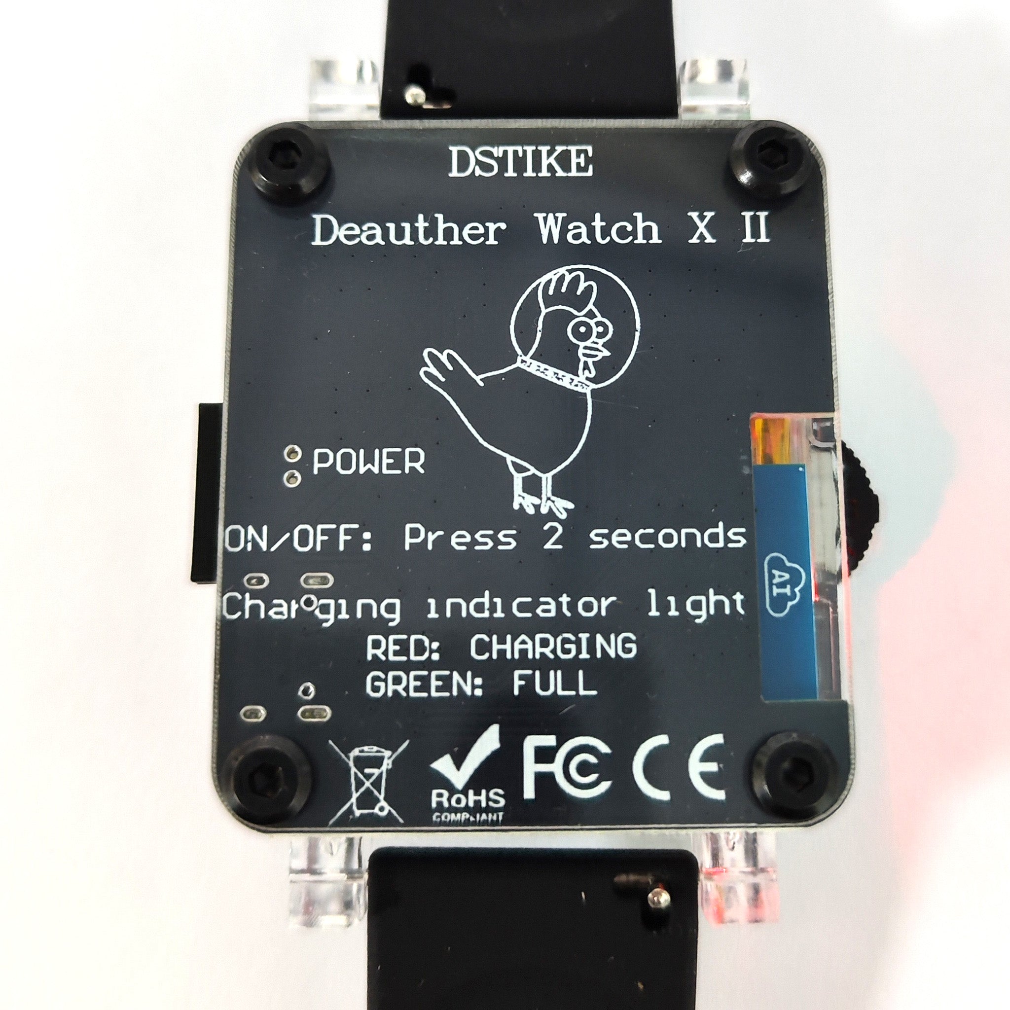 DSTIKE Deauther Watch X II | ESP8266 2.4 GHz Development Watch