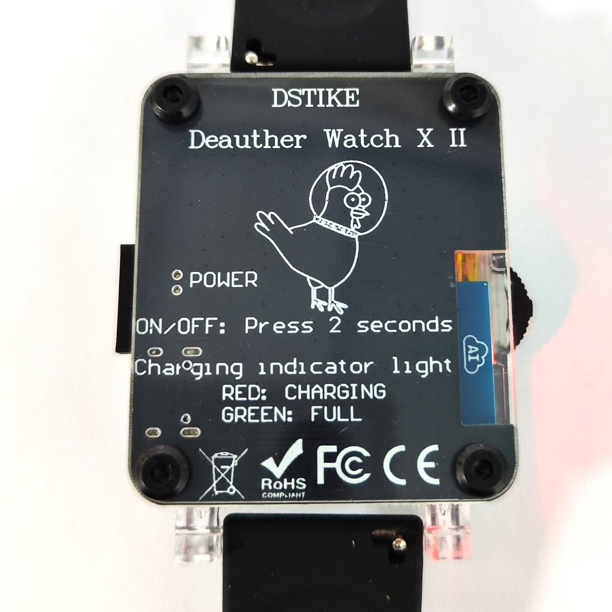 Deauther Watch X II - 2.4G Wi-Fi Security Testing Geek Watch – DSTIKE