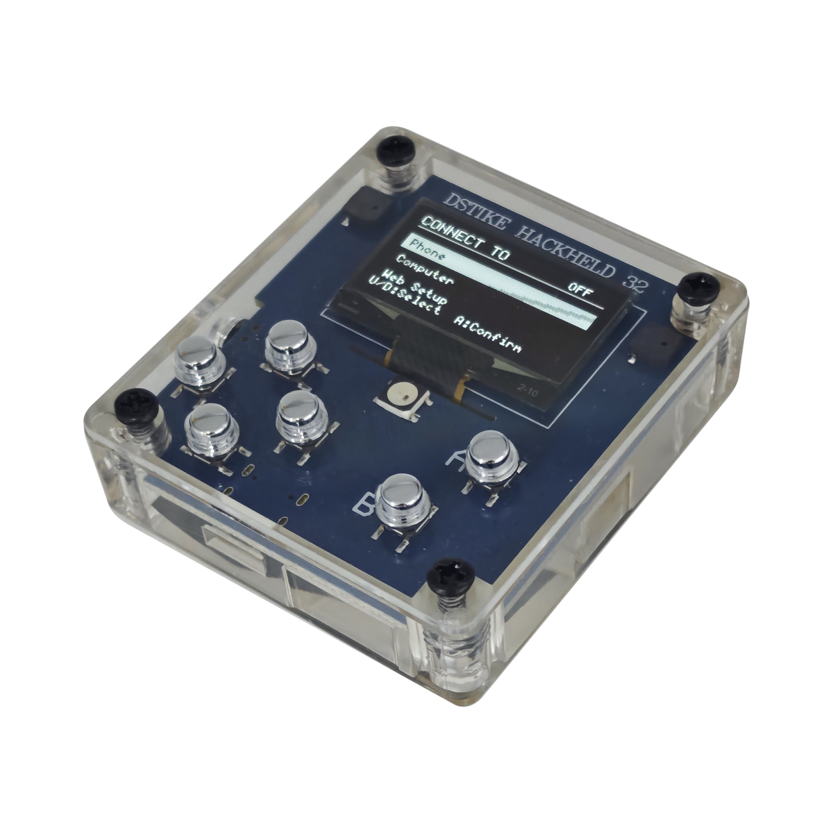 DSTIKE HackHeld BLE Remote — ESP32-S3 Controller with OLED & Web Setup