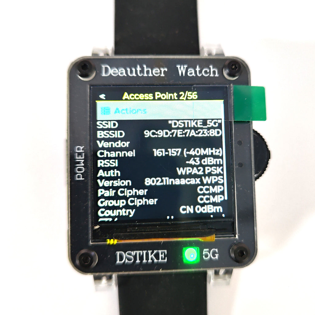 DSTIKE Deauther Watch X -5G（ESP32C5）