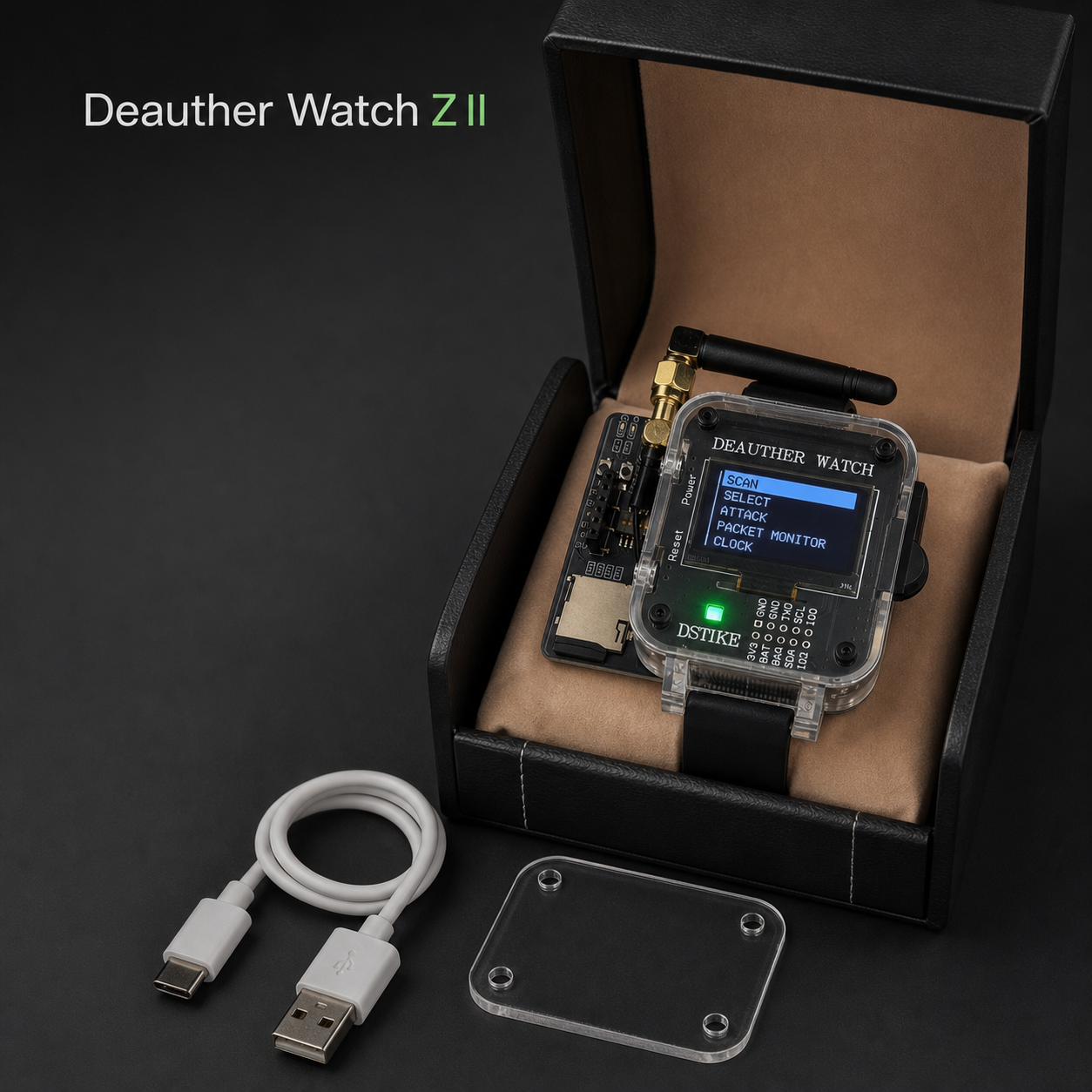 DSTIKE Deauther Watch Z II - ESP8266 + Atmega32u4