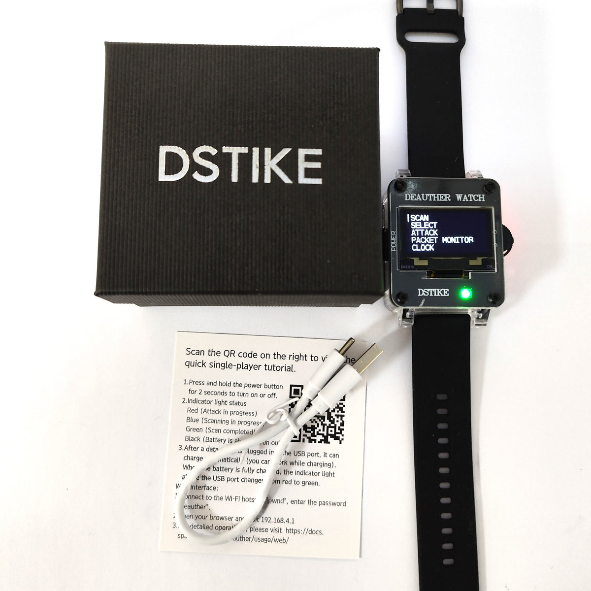 Deauther Watch X II - 2.4G Wi-Fi Security Testing Geek Watch – DSTIKE