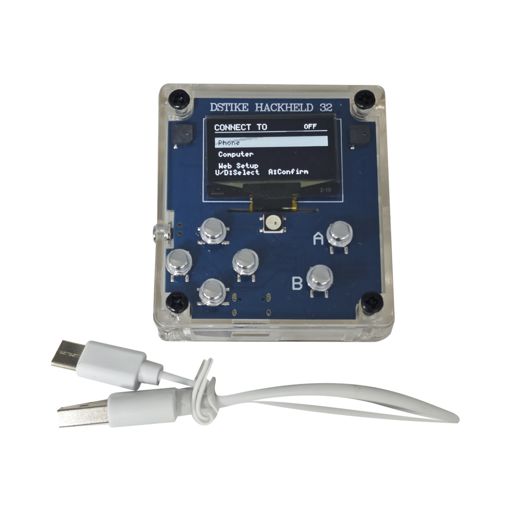 DSTIKE HackHeld BLE Remote — ESP32-S3 Controller with OLED & Web Setup