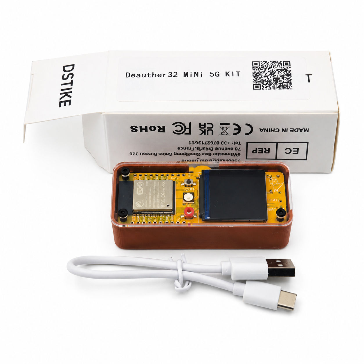DSTIKE Deauther32 MINI 5G — ESP32-C5 Dual-Band