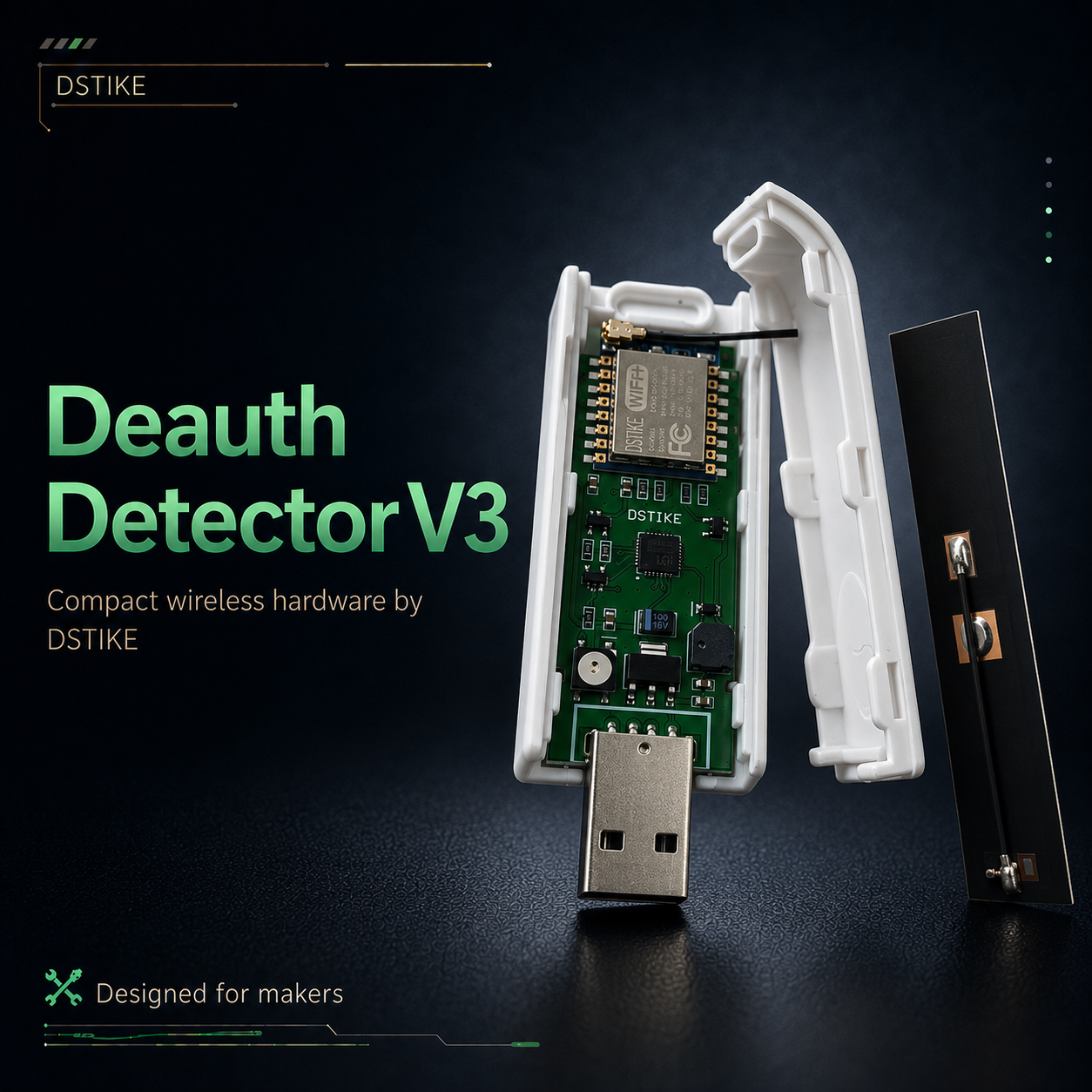 DSTIKE WiFi Deauth Detector V3 | 2.4G Wi-Fi Security  Detection Tool
