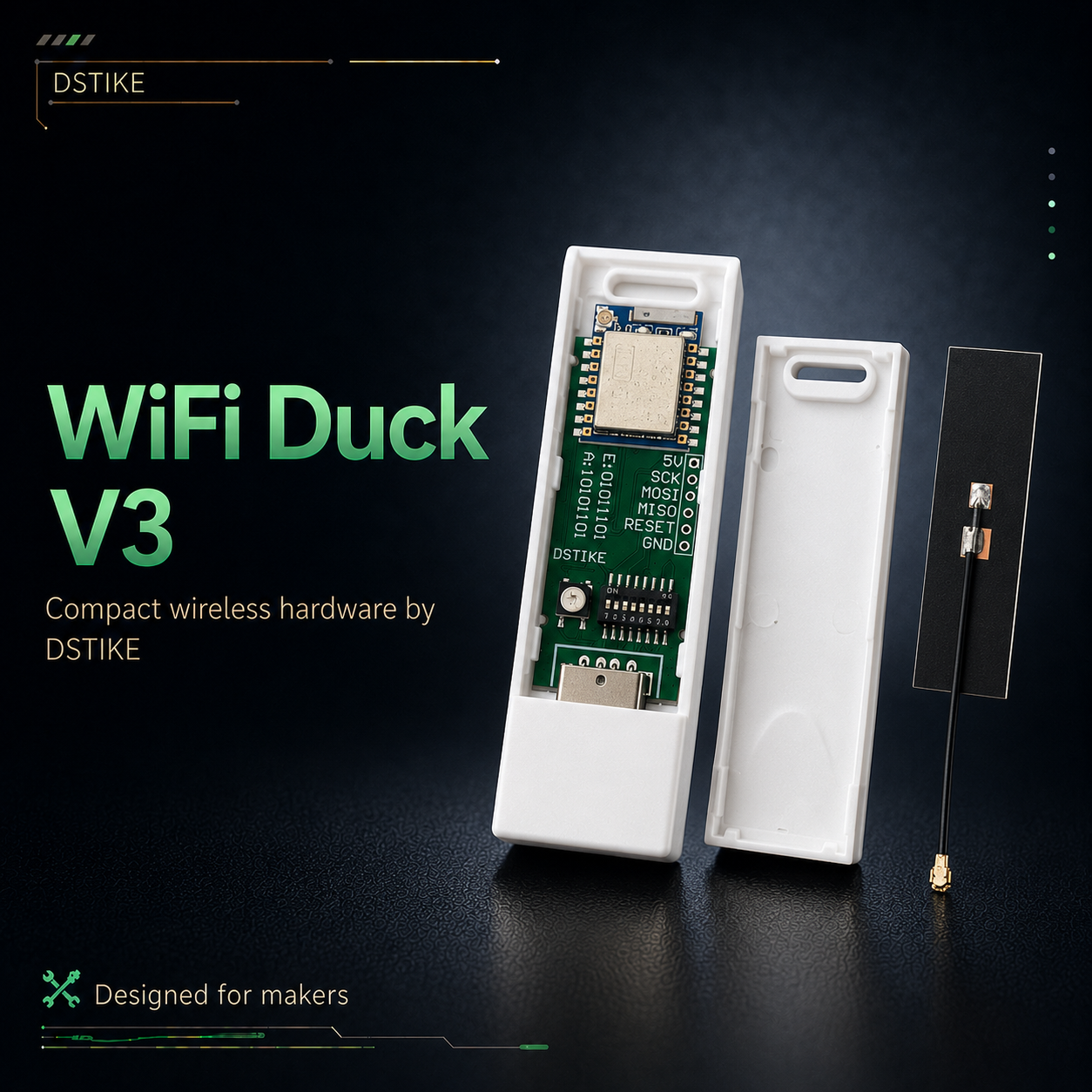 DSTIKE WIFI DUCK V3 | Remote Wireless HID Keystroke Injector & USB Script Automation Tool (Rubber Ducky Alternative)