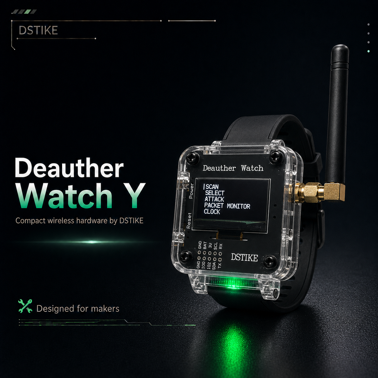 DSTIKE Deauther Watch Y — ESP8266 Watch