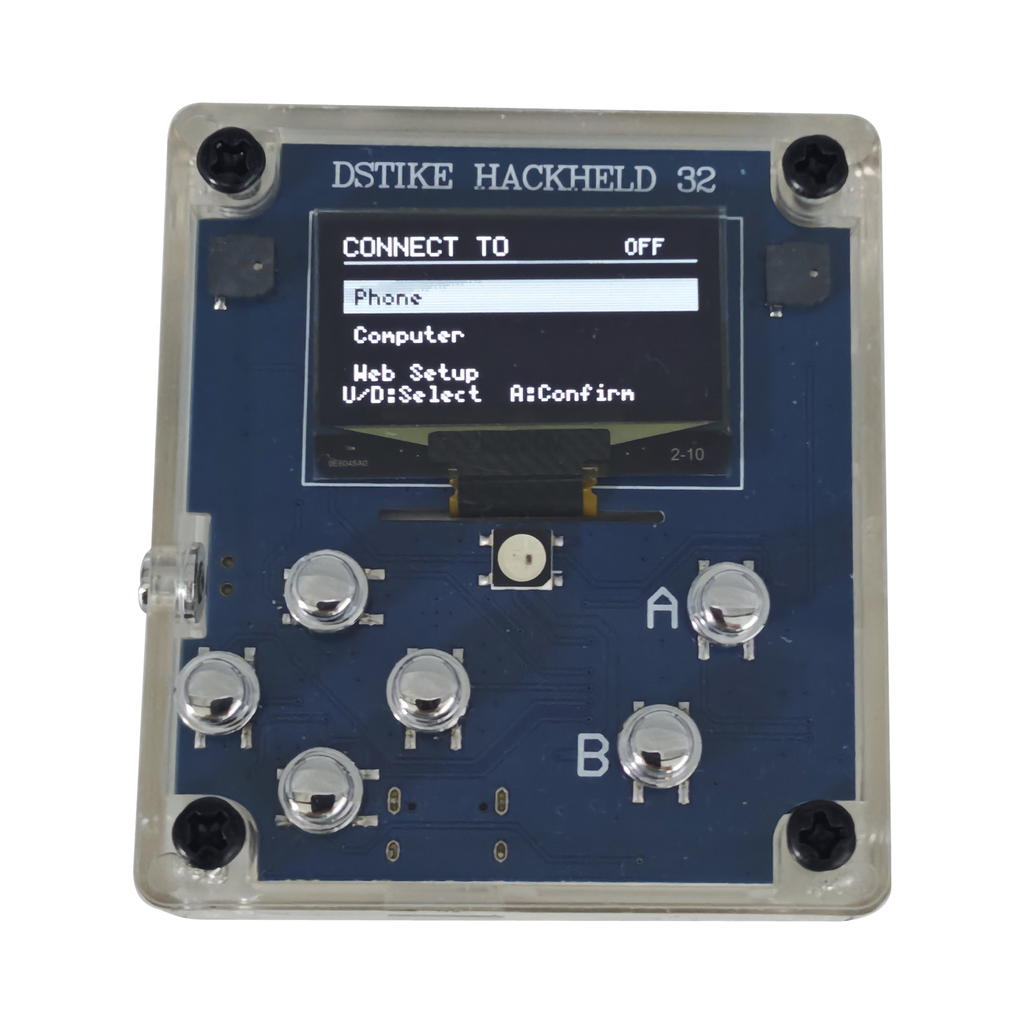 DSTIKE HackHeld BLE Remote — ESP32-S3 Controller with OLED & Web Setup