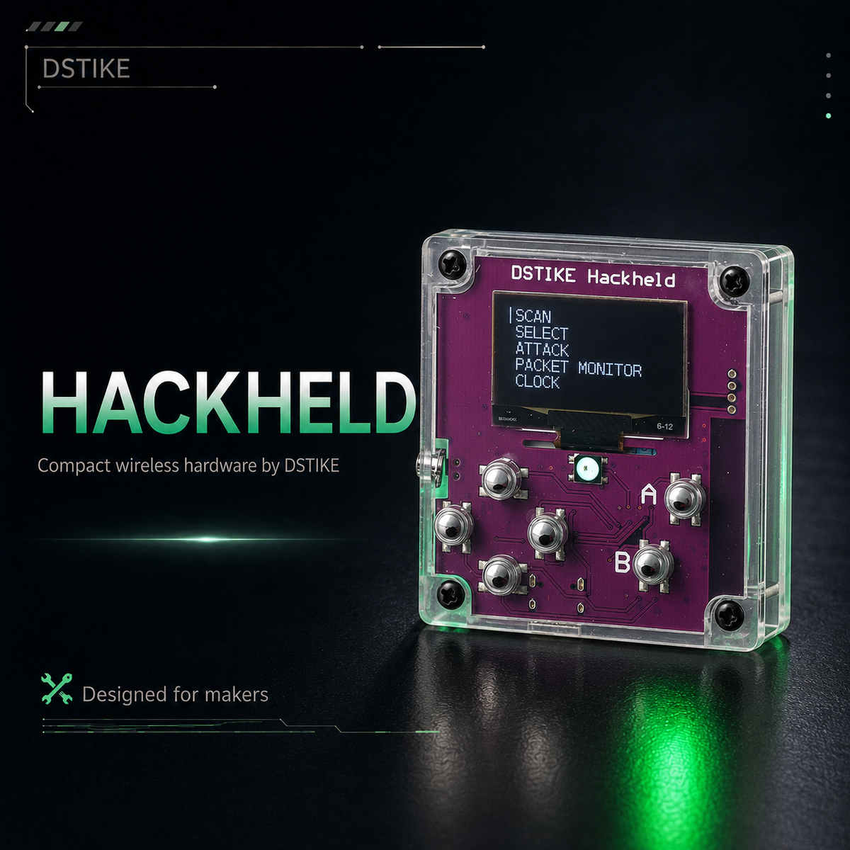 DSTIKE HACKHELD | ESP8266 2.4 GHz Handheld Development Tool